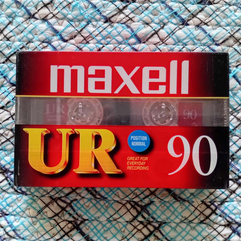 Kaset Kosong Maxell UR 90 Type I (1994) Blank Cassette Tape Sealed Nos