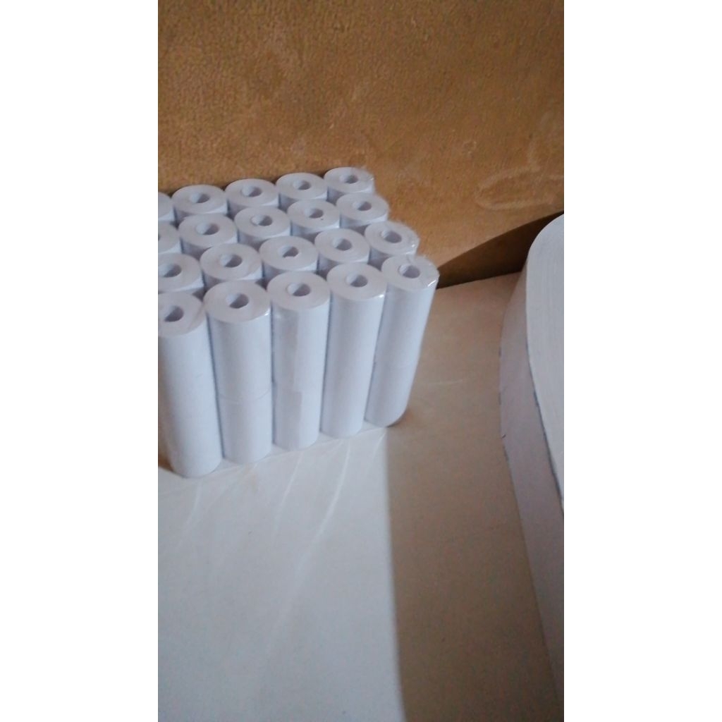 Kertas Struk Thermal 57x30mm Coreless Tanpa Logo untuk Printer Kasir