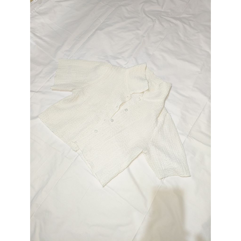 Cardigan Putih Crop