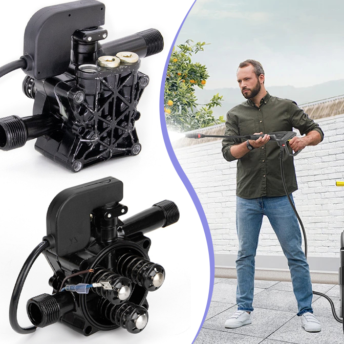 220V Head Pump Jet Cleaner Body Head Pump Kepala Jet Pump Cleaner Casing Set Switch Otomatis Piston