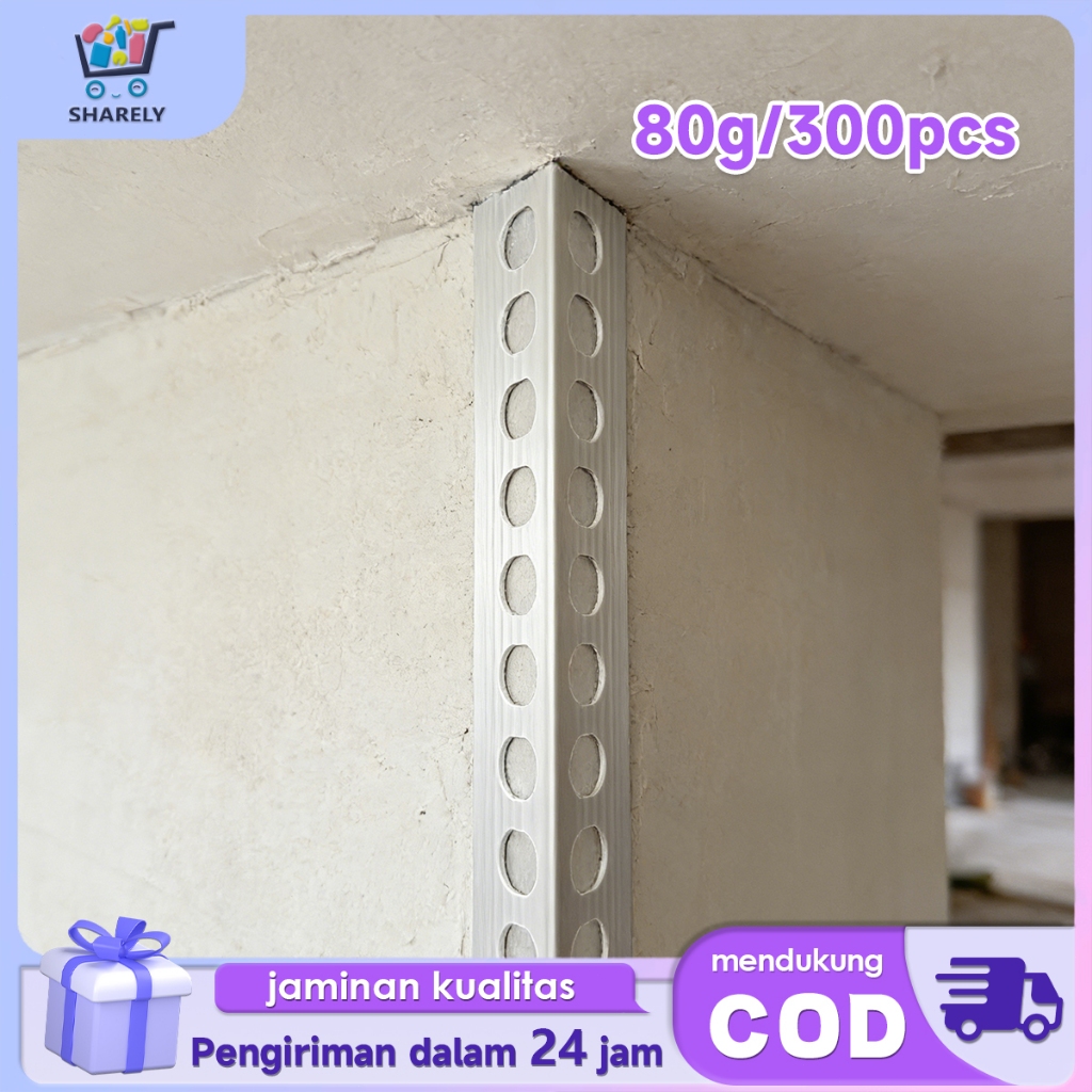 300pcs Corner Bead Sudutan Luar Tembok Corner Bead Gypsum Pelindung Sudut Tahan Lama