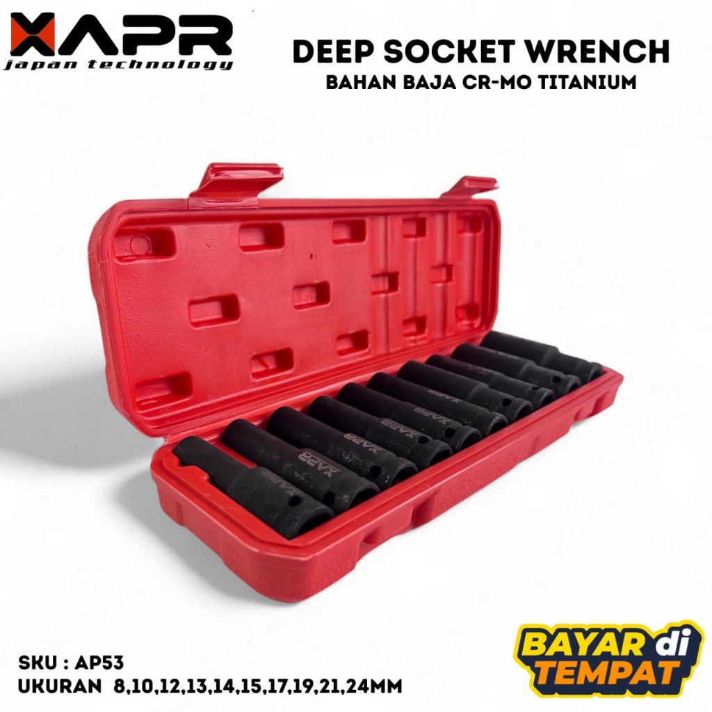 APR JAPAN Mata Sok Impact Wrench 8mm sampai 24mm APR JAPAN TECHNOLOGY AP53