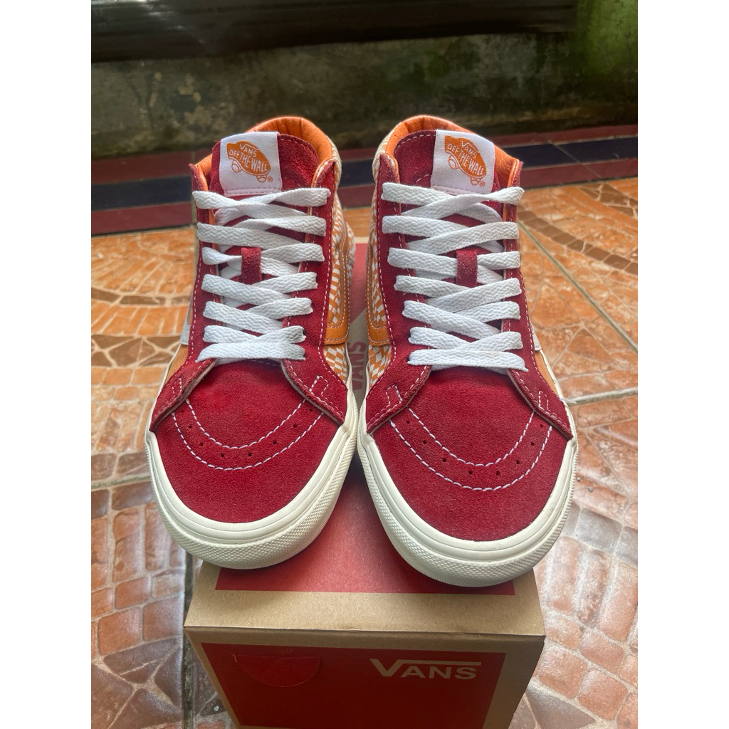 Vans SK8-mid Retro Orange Red