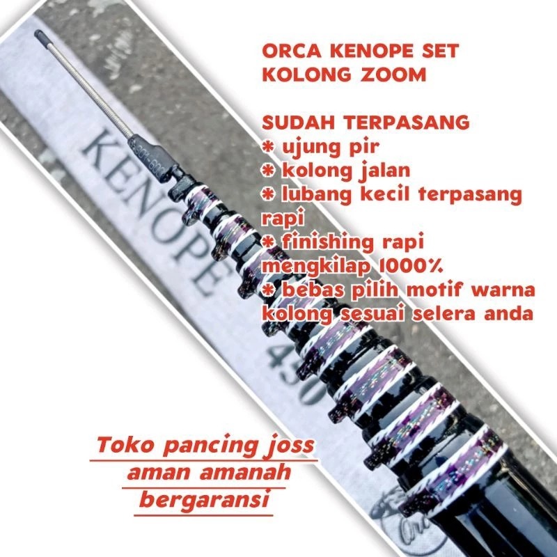 PROMO 6.6 Tegek Kolong Zoom Orca Kenope 110/210/310 Bahan Carbon Kuat DAN LENTUR