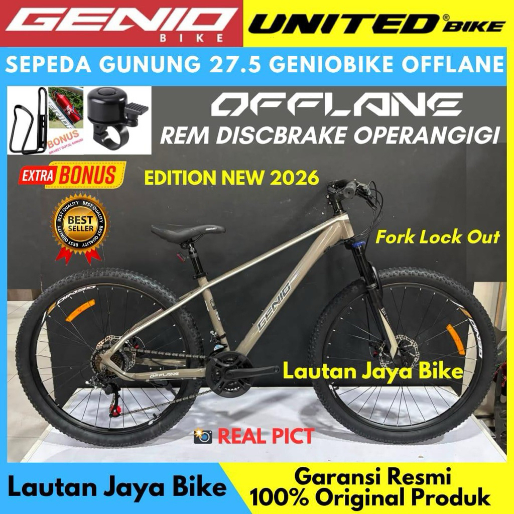 Sepeda Gunung 27.5 MTB GENIO OFFLANE M349 M3411 by Unitedbike NEW
