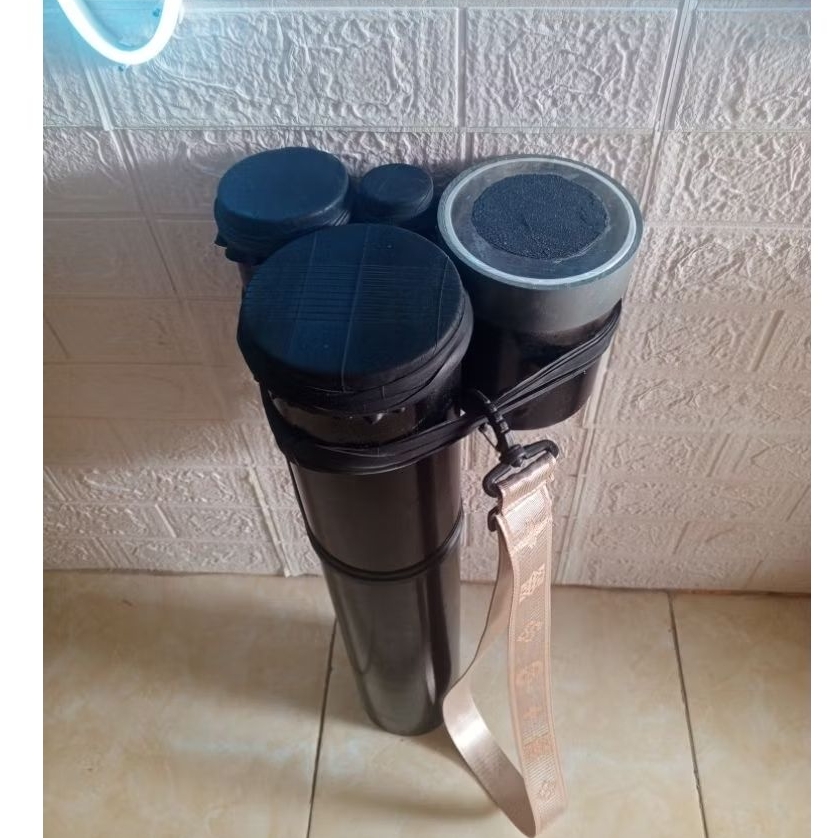 Kendang paralon + tali gantungan