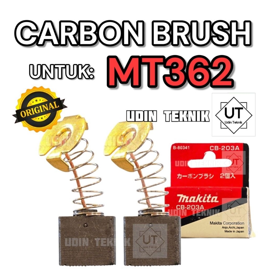 CARBON BRUSH ORI UNTUK MT362 KARBON MESIN PROFIL KAYU BESAR 12 mm SPUL ARANG MESIN PLUNGE ROUTER TRI