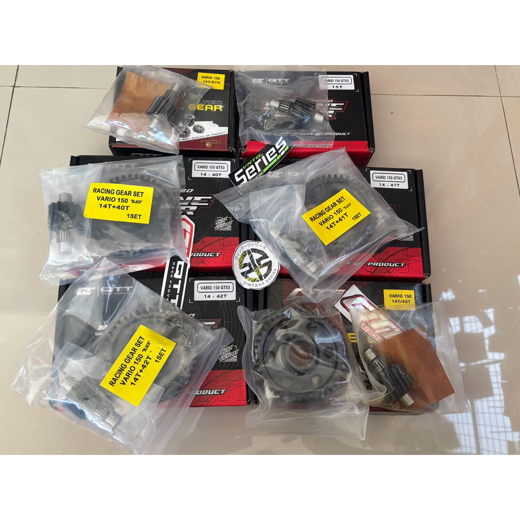GEAR BOX VARIO 150 RASIO VARIO QTT RACING GEARBOX PCX CBU VARIO 125 VARIO 150 14T/STD 14-41T 14T/42T