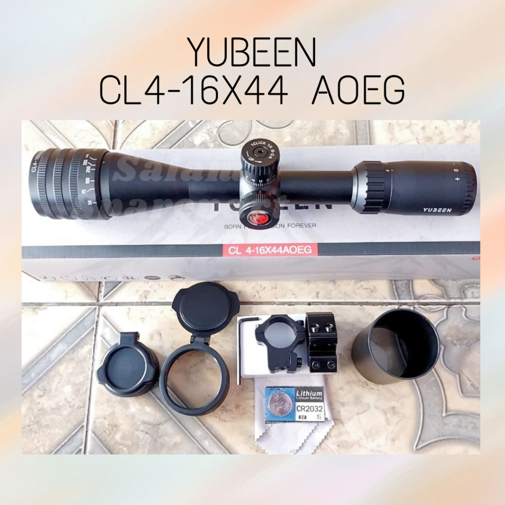 Jual Teleskop YUBEEN CL 4-16X44 AOEG || Telescope YUBEEN CL 4-16X44 AOEG Terlaris || Teleskop Tahan 
