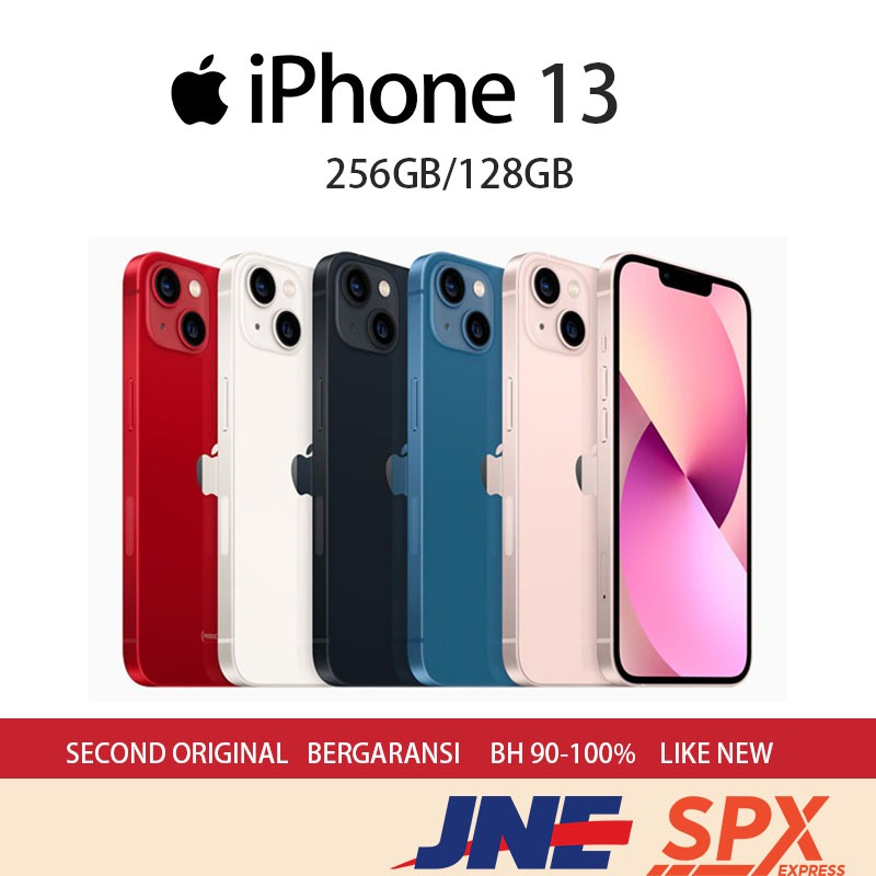 HP APPLE IPHONE 13 128GB/256GB SECOND EX INTER WIFI ONLY IPHONE 13 BEKAS GARANSI 1 BULAN