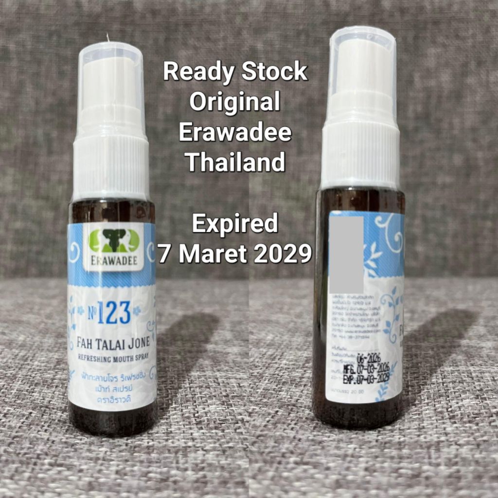 Erawadee 123 Fah Talai Jone / Erawadee Herbal Throat Spray Andrographis / Original Erawadee Thailand
