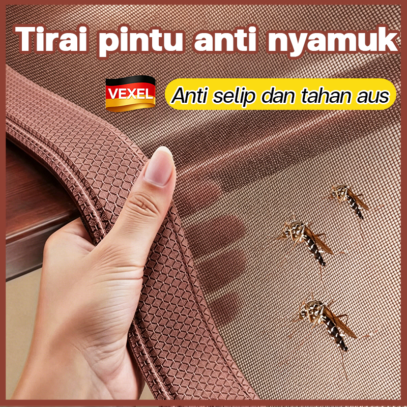 Pencegat serangga terbang 300% Tirai nyamuk Edisi Premium Tirai Magnet Anti Nyamuk tirai pintu magne