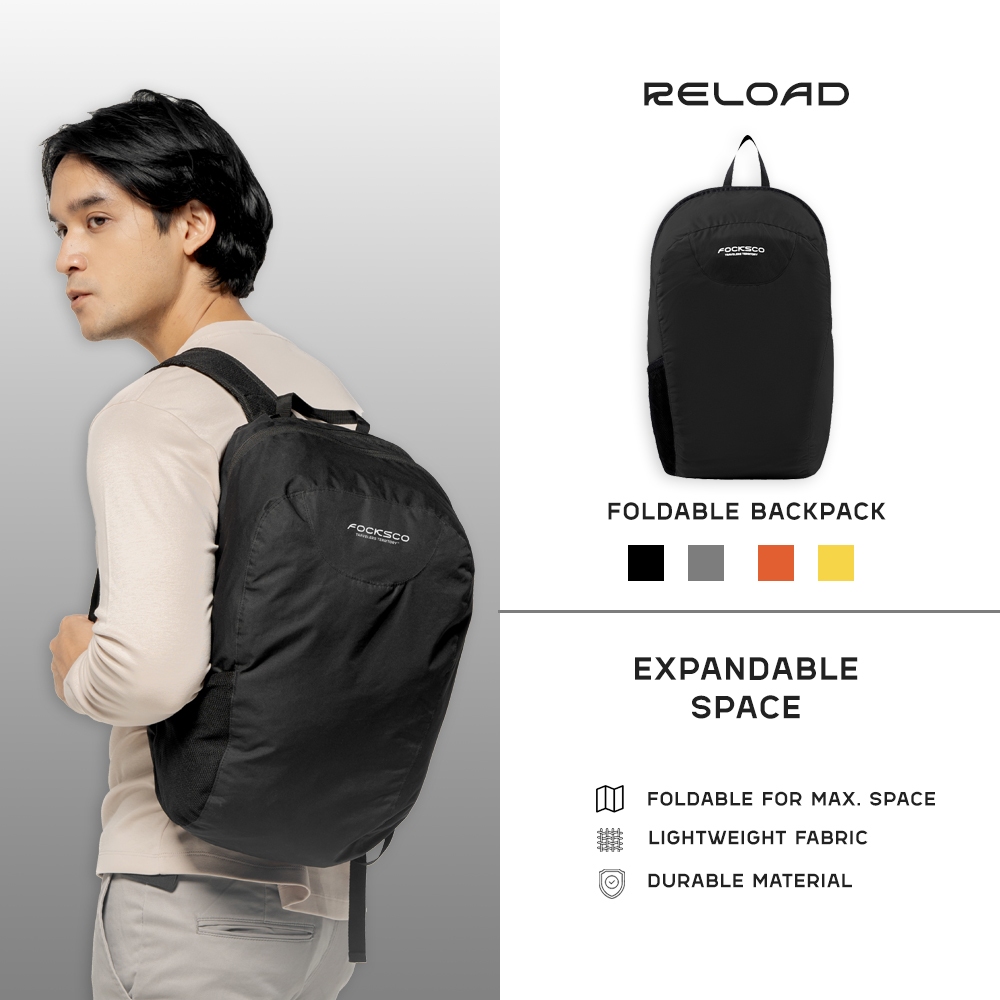 FOCKSCO | Reload Folding Backpack | Tas Ransel Lipat Foldable Travel Ringan Compact