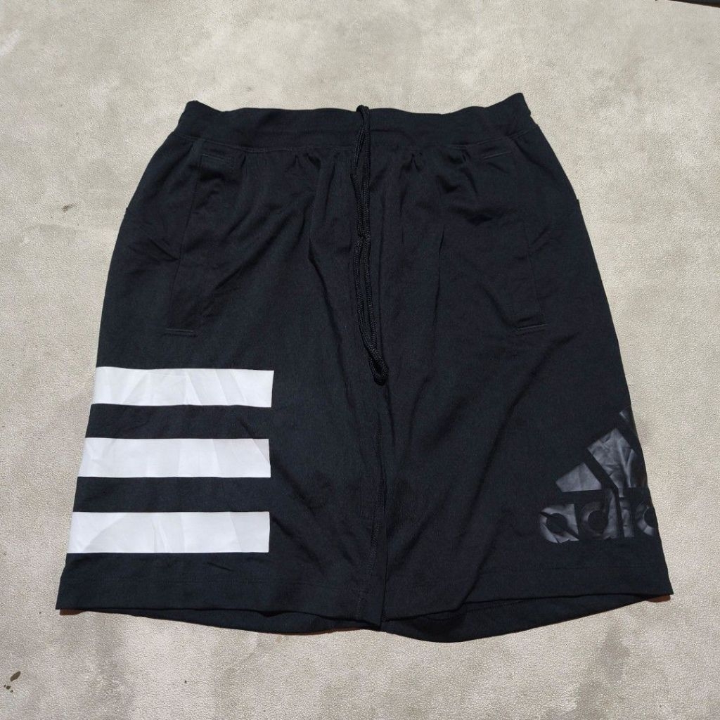 Celana olahraga pria Adidas climate big logo hitam