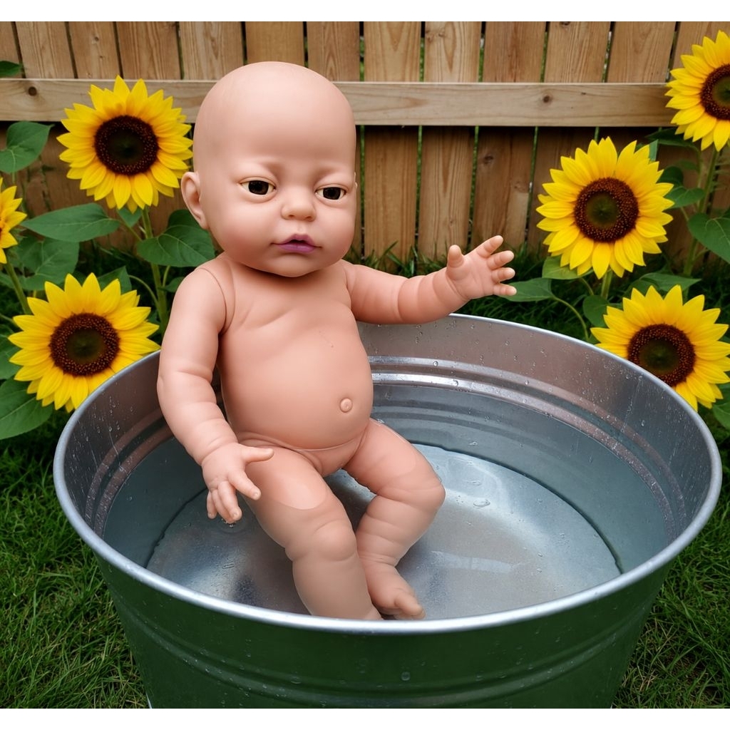 boneka bayi vintage tanpa baju