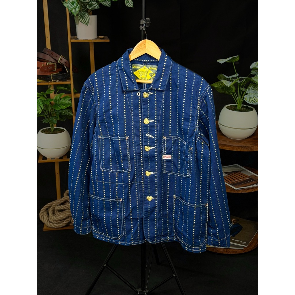 TCB CatHartt Paw Stripe Chore Coat