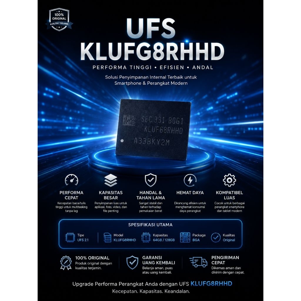 UFS KLUFG8RHHD, 512GB. Not Clean