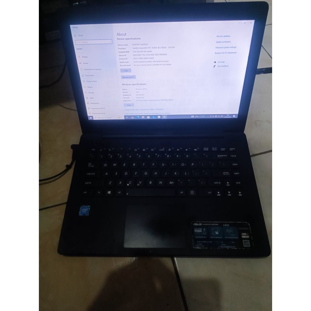 Laptop Asus second