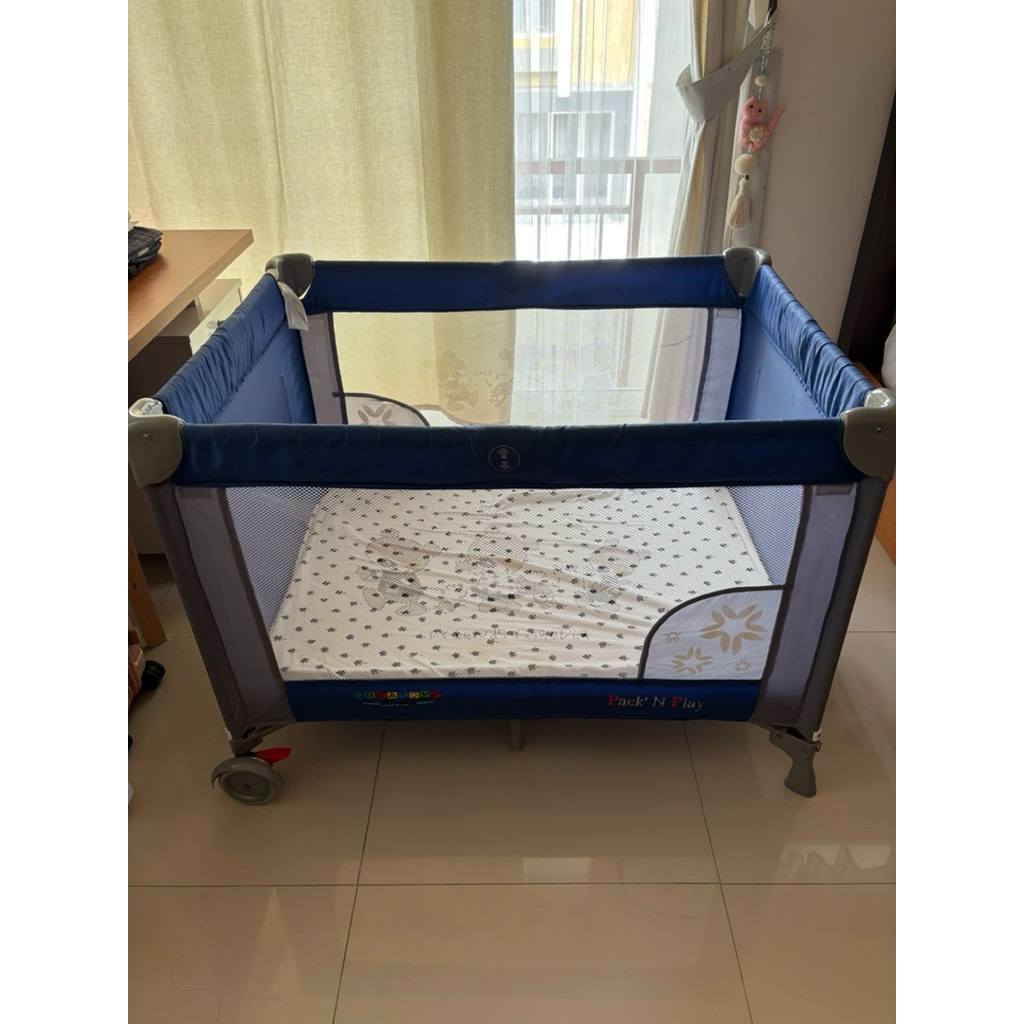 Preloved Baby Box Pack n Play Include Springbed BONUS Sprei IKEA