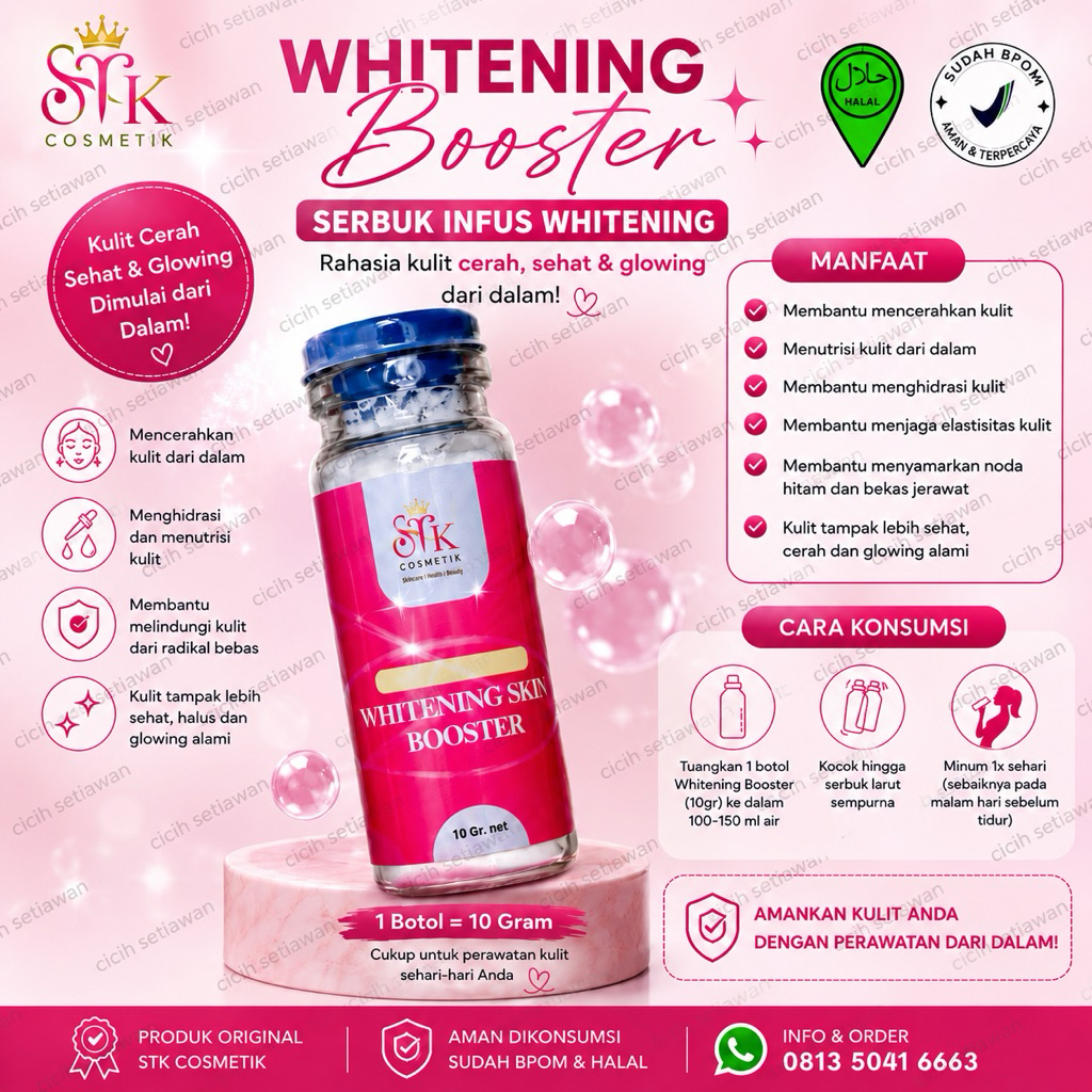 serbuk infus Whitening booster