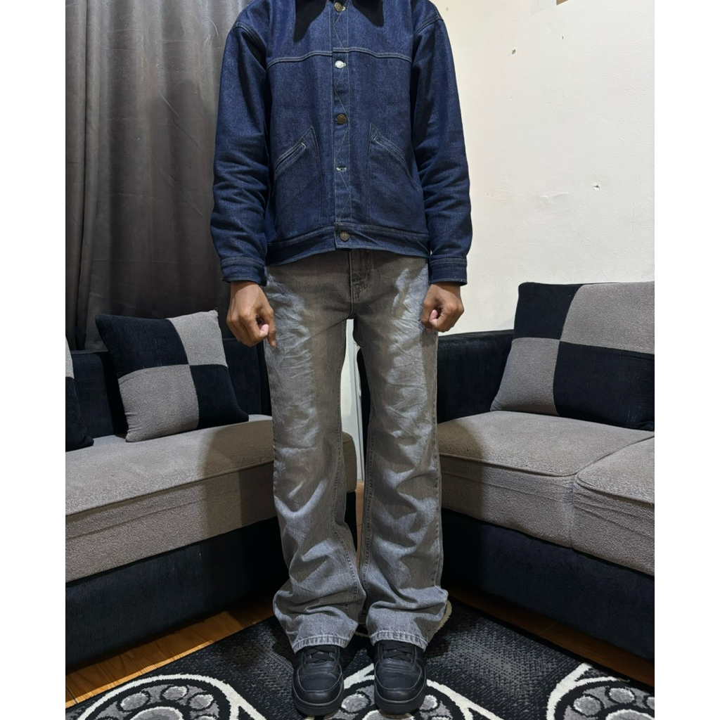 Ozbridge Grey Wash Bootcut Jeans