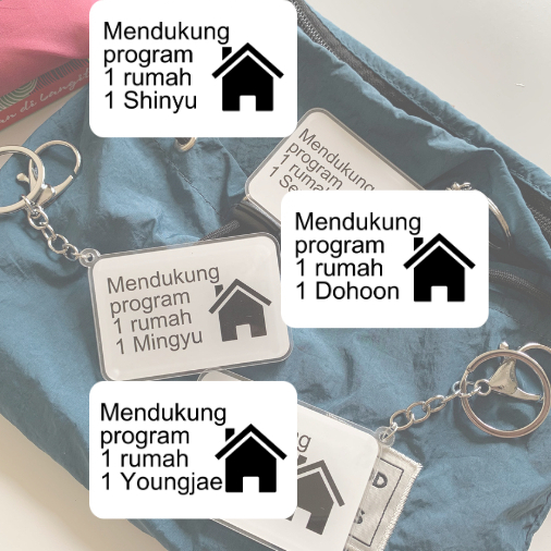 [Ready Stock] Keychain Program 1 Rumah - TWS by 24Seasons