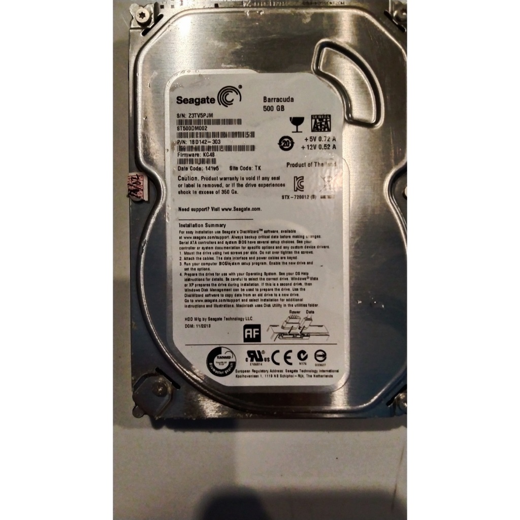 Hard Disk Seagate Barracuda 500GB - ST500MD002