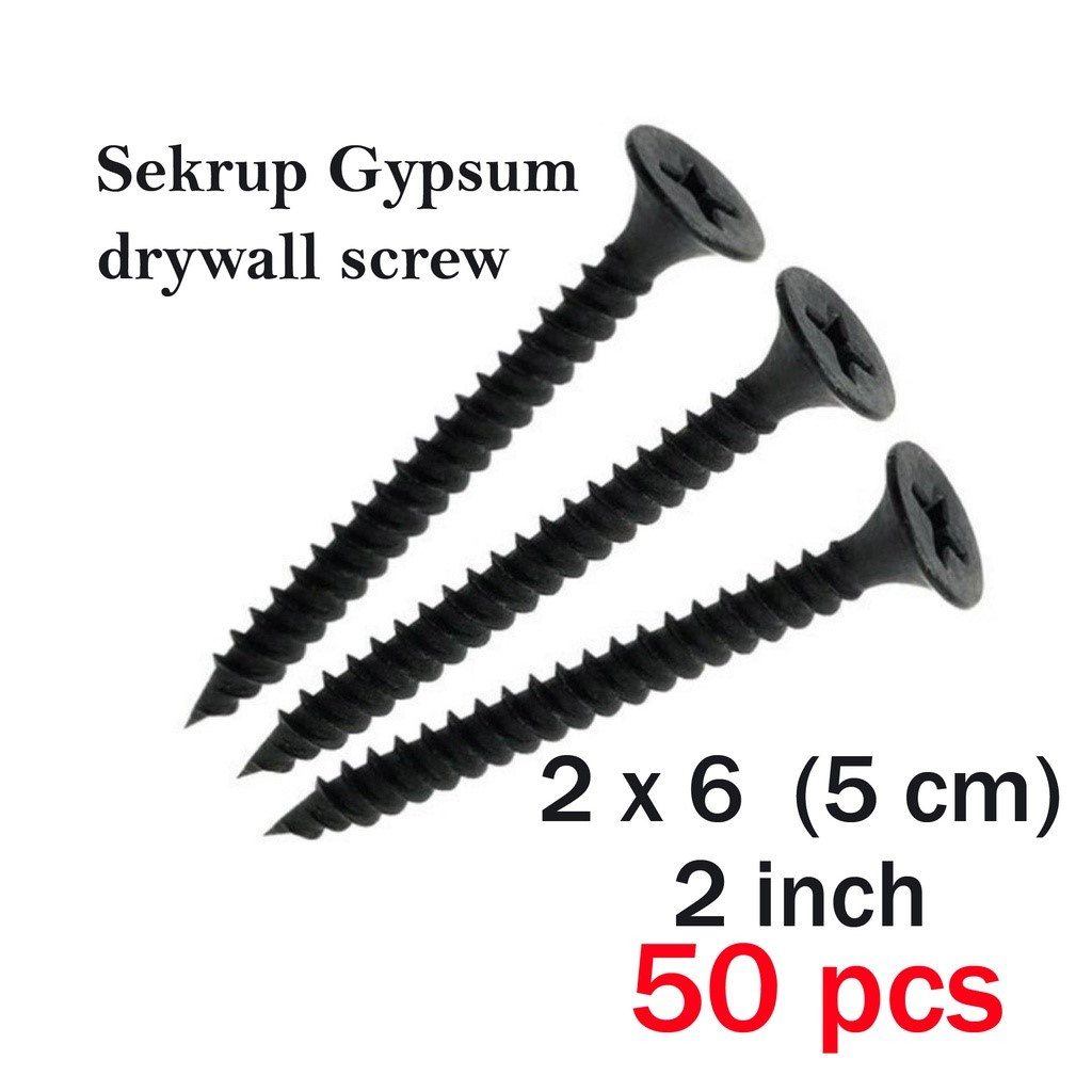Sekrup gypsum 2 inch drywall screw 50pcs