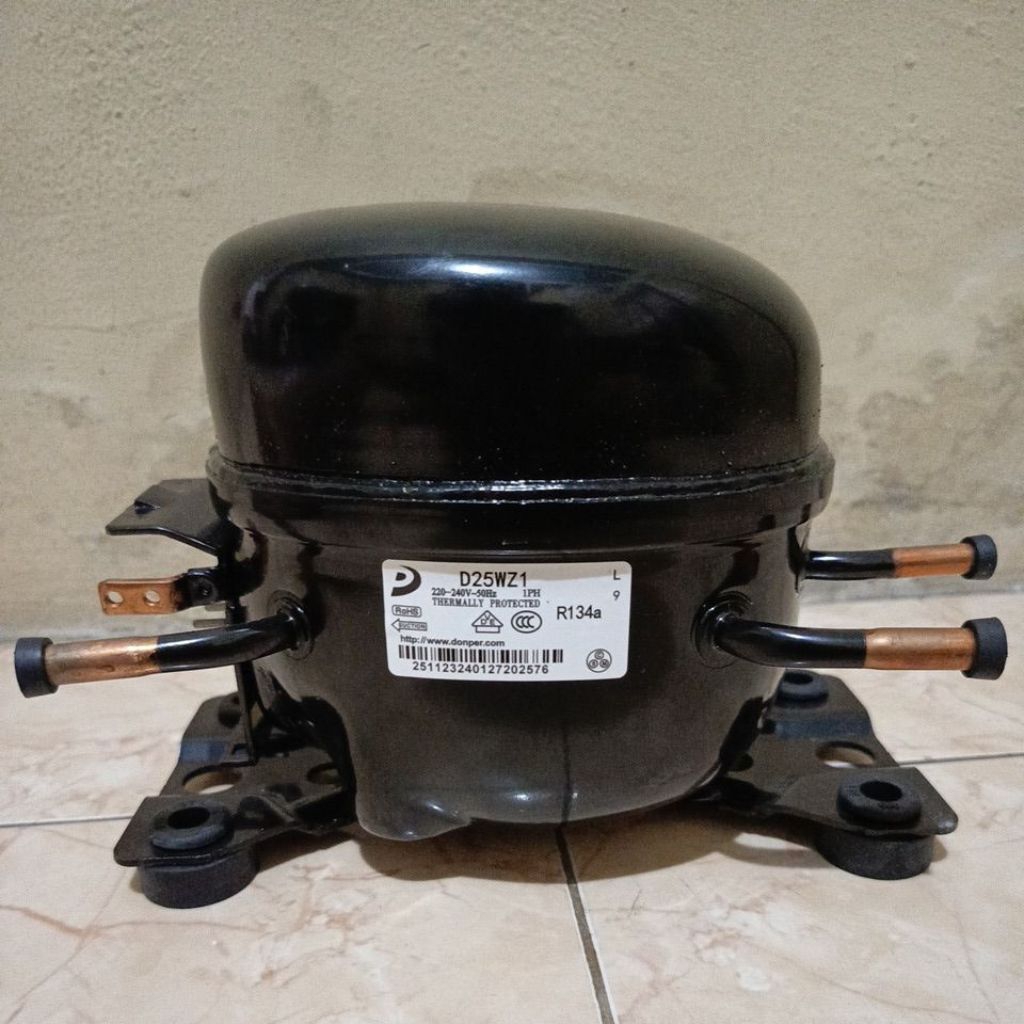 Kompresor Original Kulkas AQUA JAPAN 1 pintu freon R134a