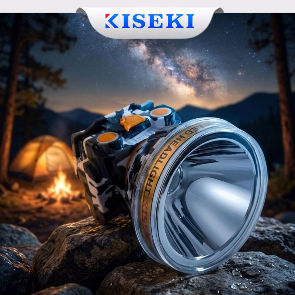 Kiseki Senter Kepala CK-SK178X 50W Super Terang | Headlamp Outdoor 50watt | 178X