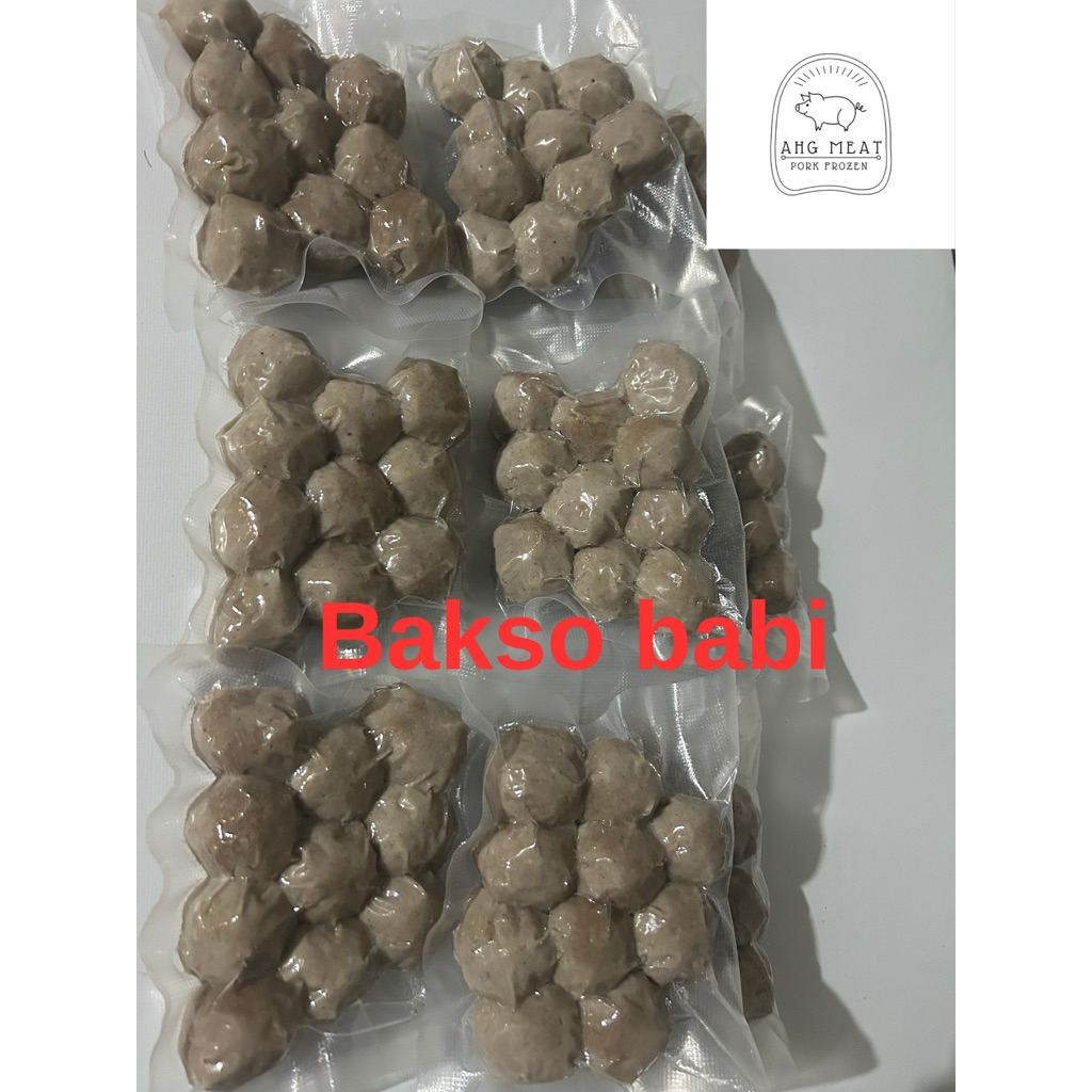 Bakso Babi isi 10 - Tanpa bahan pengawet 100% daging