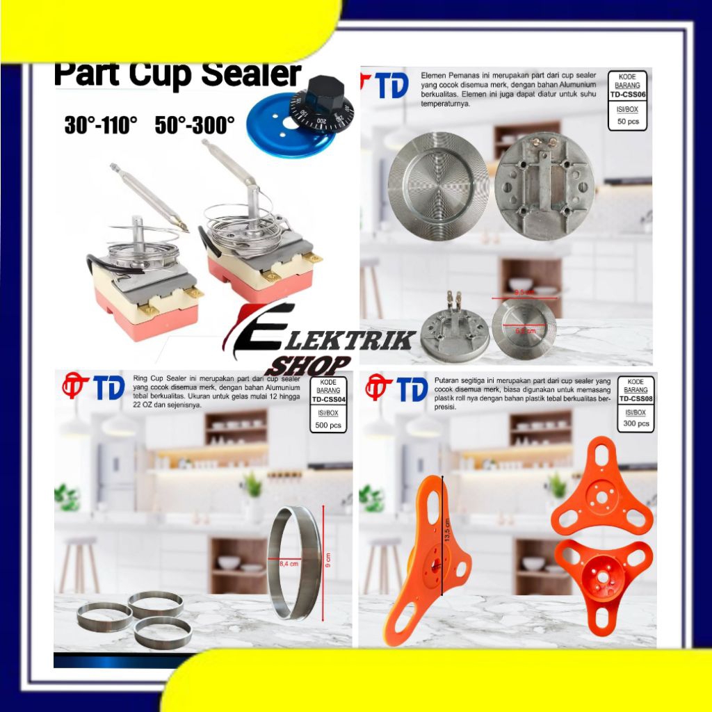 PART CUP SEALER ( ELEMEN / RING / THERMOSTAT SUHU / PUTARAN CUP SEALER