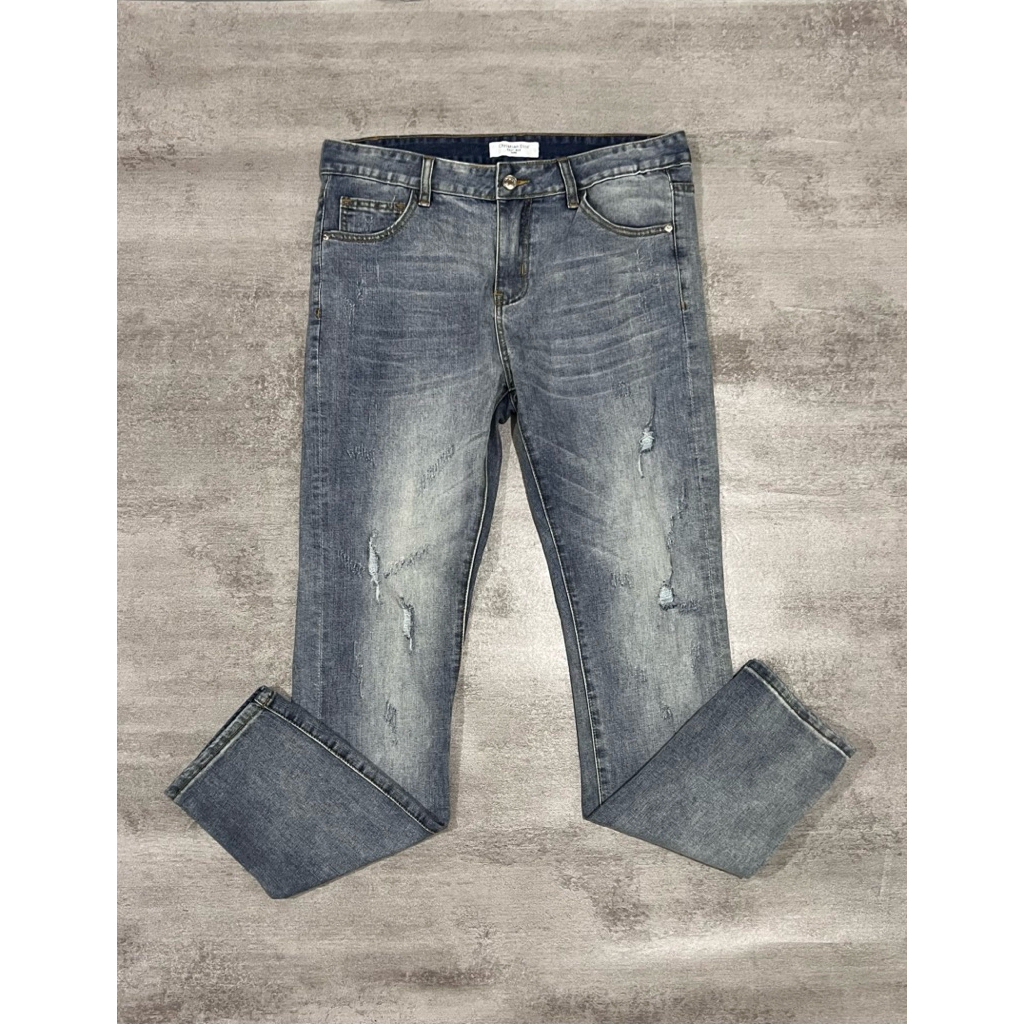 2nd ori || Celana Panjang Jeans Wanita Christian Dior model ripped