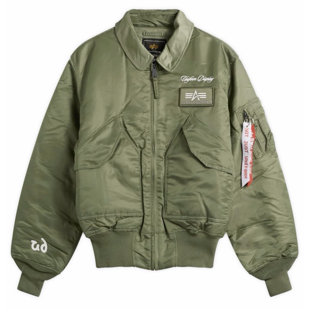 Alpha Industries x Uniform Display CWU-45 Bomber Jacket x End Green