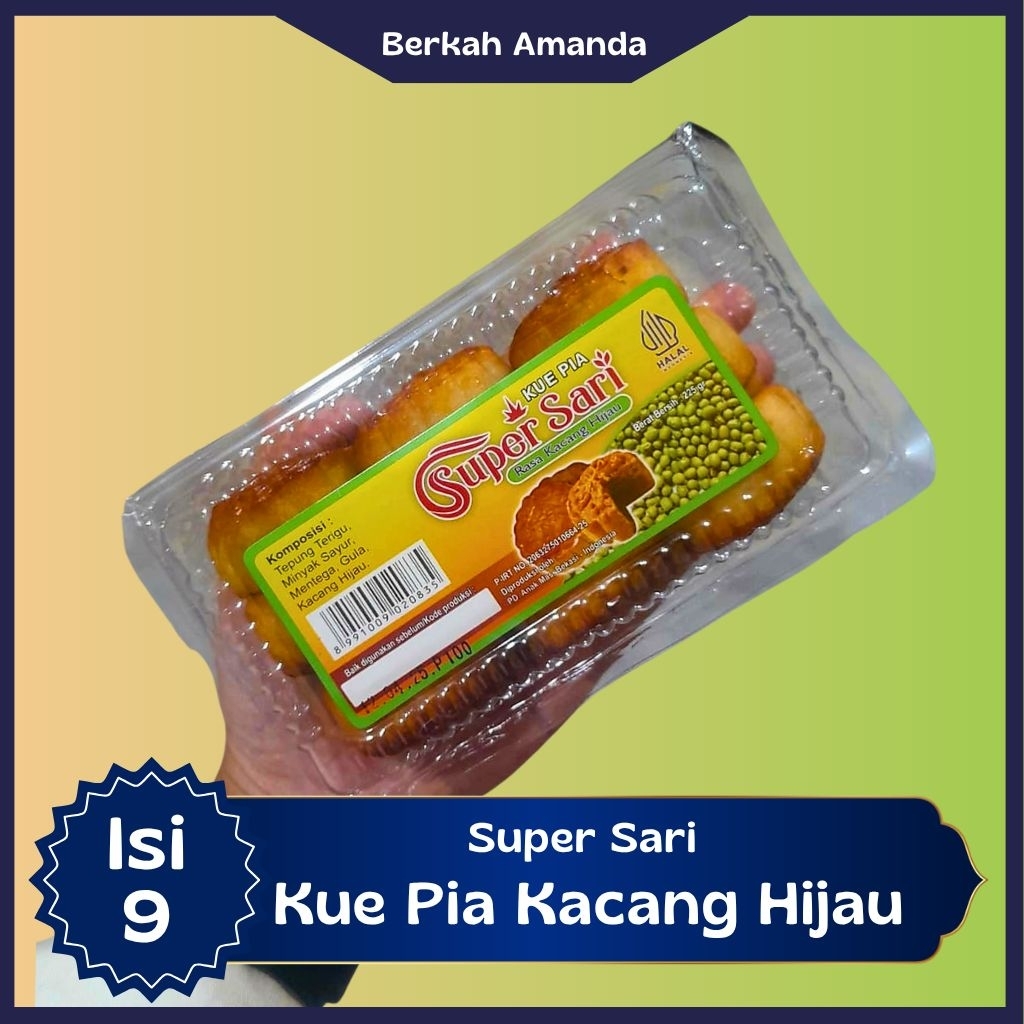 SUPER SARI PIE KACANG HIJAU ISI 9 PCS