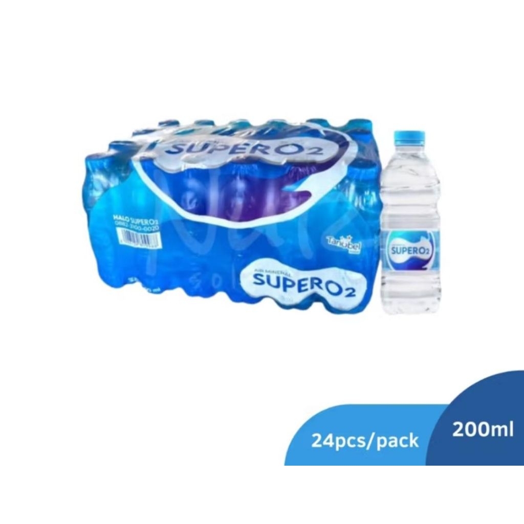 Super O2 Air Mineral 200 ml (24 Botol/Pack)
