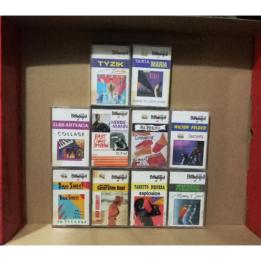 OBRAL KASET JAZZ BARAT - BILLBOARD RECORDS - PAKET 10 KASET