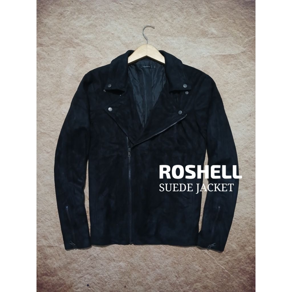 jaket ROSHELL bahan suede adem bekas pakai recomend