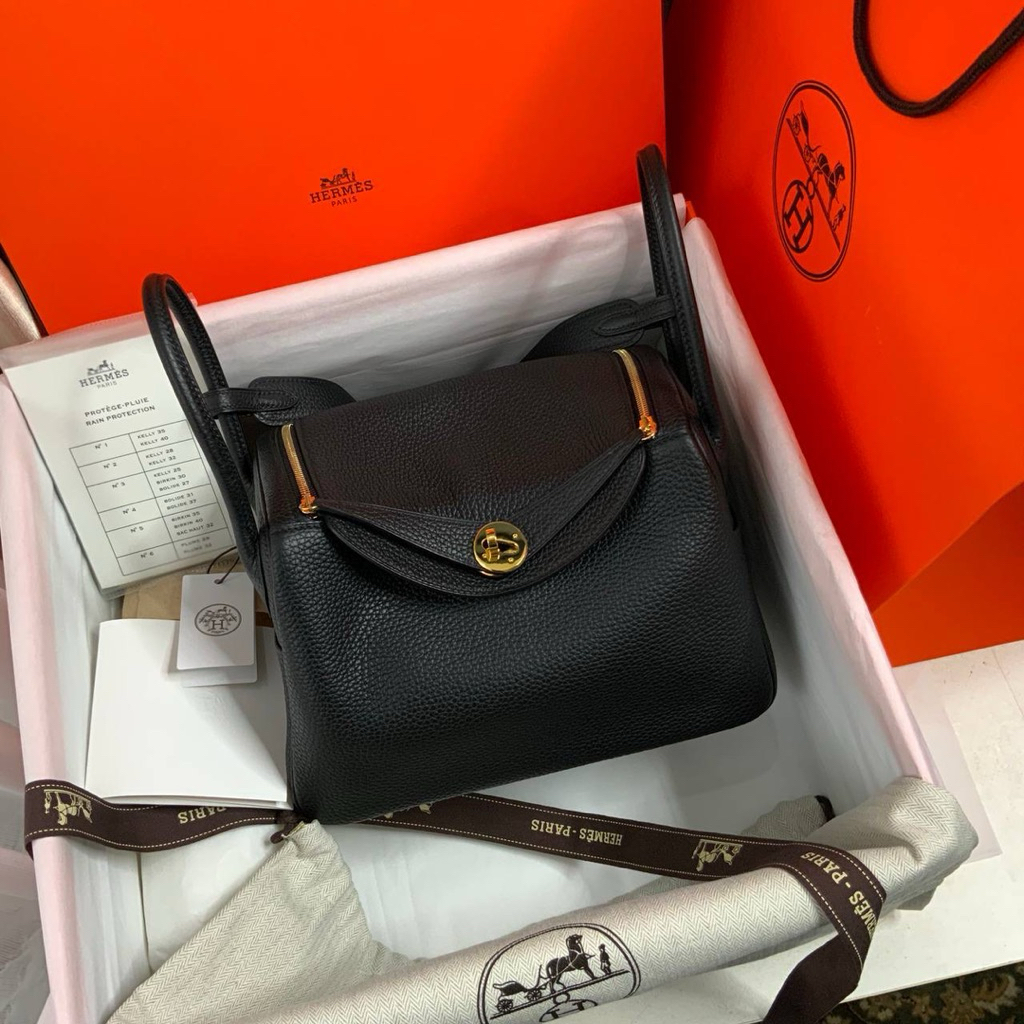 Preloved rec 2023 lindy 26 Black togo ghw authentic