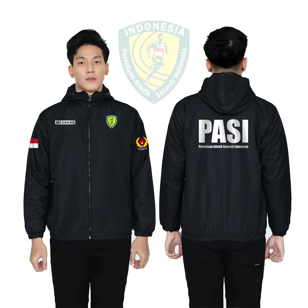 Jaket Persatuan Atletik Seluruh Indonesia Jaket Pasi Parasut Bisa Custom Logo