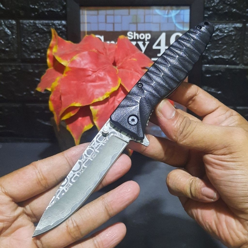 Pisau Survival Outdoor Lipat Ganzo G630 Ergonomis / Pisau Tactical / Survival Kit