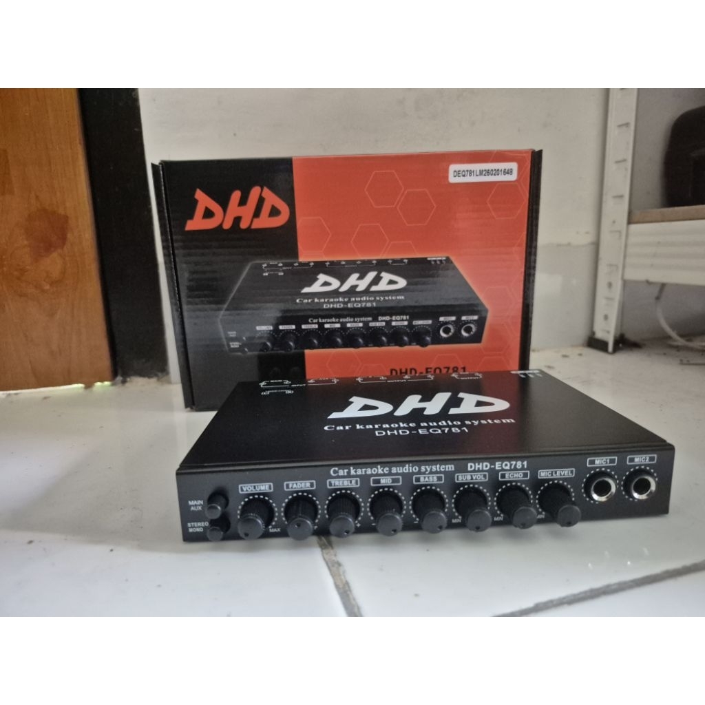 Preamp Parametric Equalizer Karaoke DHD-EQ781