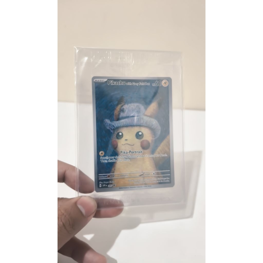 Kartu Pikachu x Van Gogh Sealed Raw Original
