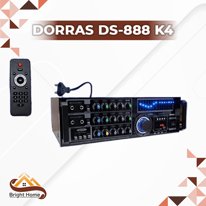 DORRAS DS-888 K4 Amplifier Karaoke DSP Digital Mixer