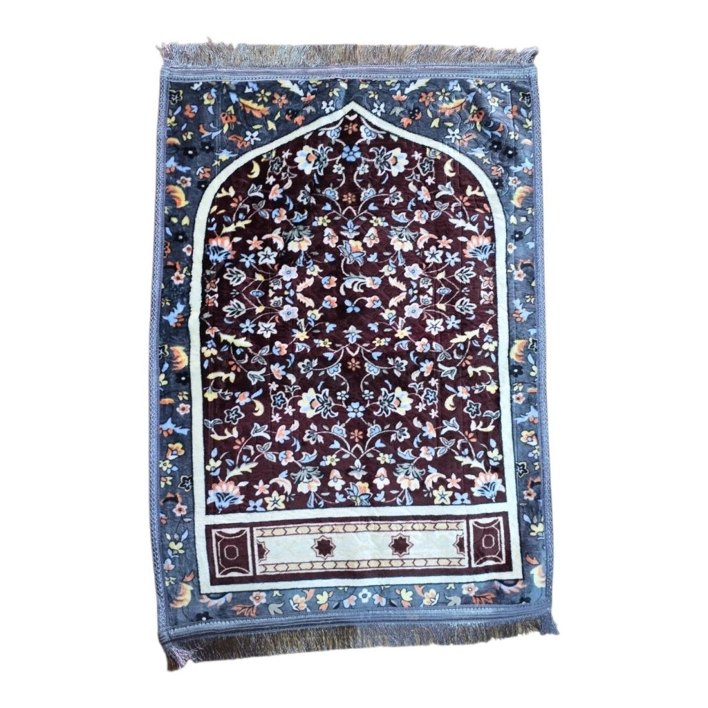 Prayer Mat Sajadah Impor Tebal 110x70 cm (Flower)
