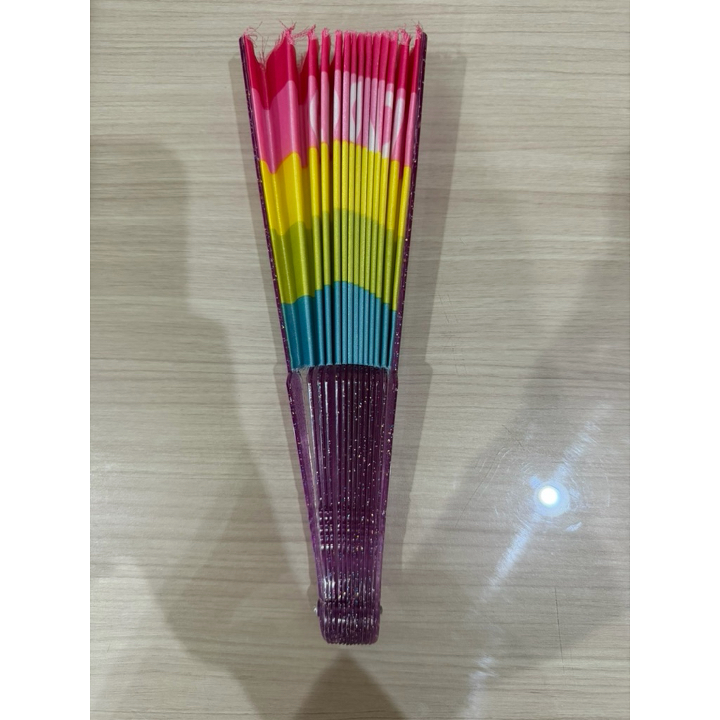 Kipas Lipat Unicorn Rainbow / Kipas Tangan / Kipas Manual