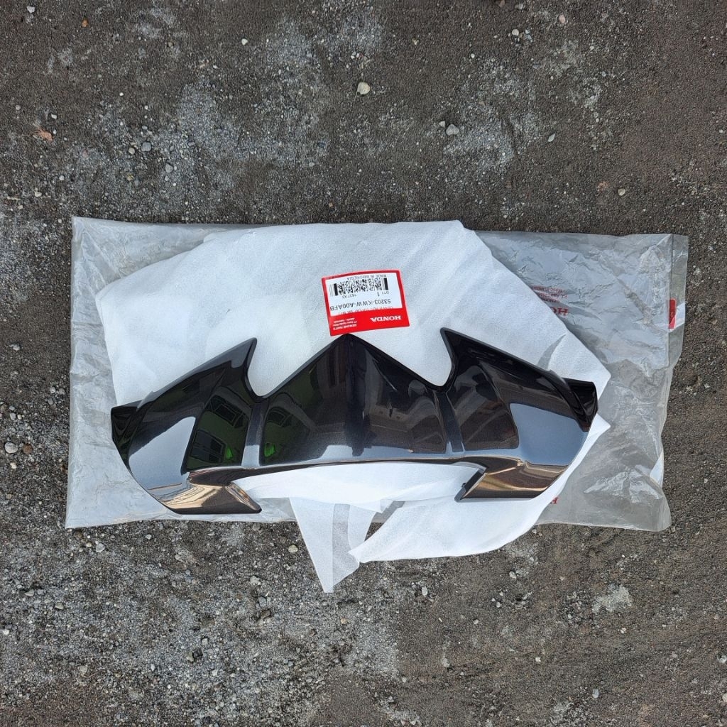 Cover batok depan atas,visor depan Honda absolute revo 110 revo dx grey abu-abu metalik CVR HNDL TOP