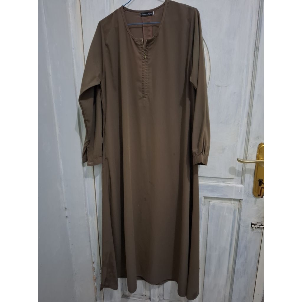 Gamis preloved bahan wolfis
