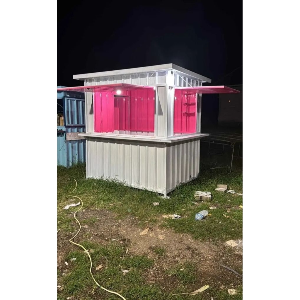 booth container/gerobak jualan. dengan model minimalis