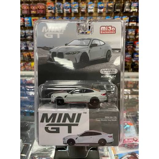 MiniGT 641 BMW M4 CSL Frozen Brooklyn Grey Metallic MGT Diecast